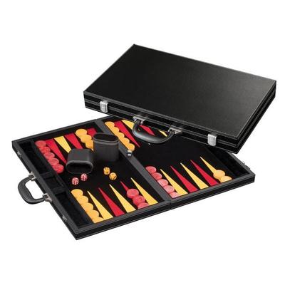 Backgammon Donousa, groß, Kunstleder