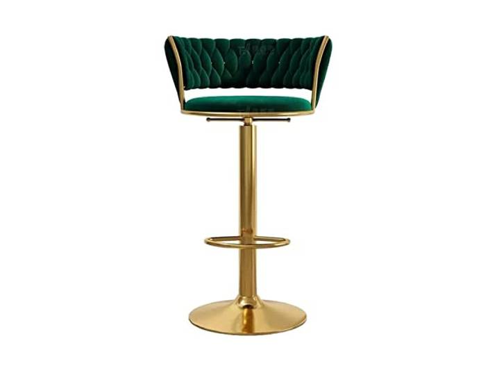 FZL02068LM Küche Drehbarer Hochstuhl for die Rezeption mit Rückenlehne (65–80 cm)(Green)