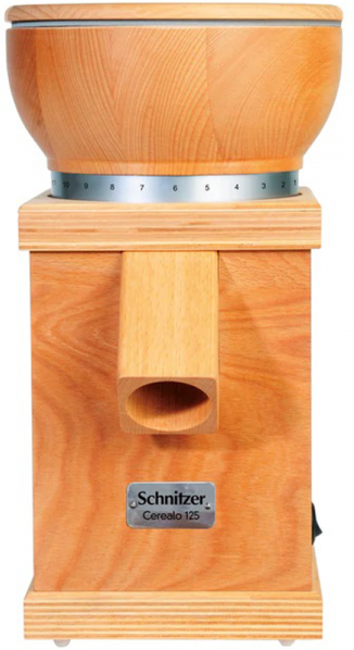 Schnitzer Cerealo 125 - Moulin à farine en hêtre multiplis avec meules en pierre - 360W