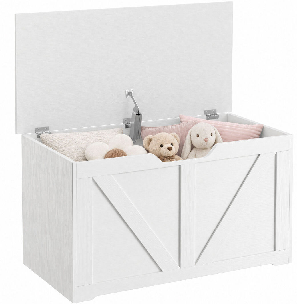 Brambly Cottage Blanket Chest White 45cm H X 80cm W X 40cm D