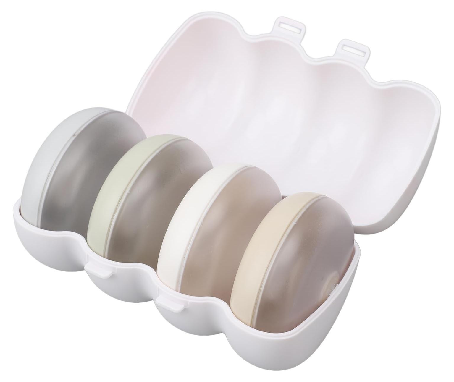 Set van 4 duurzame reispods voor toilettartikelen en lotionflessen