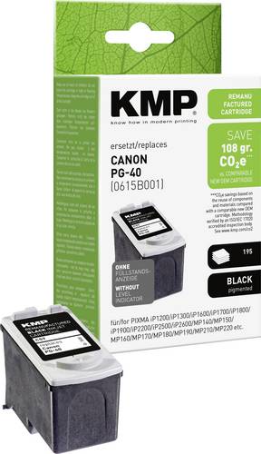 KMP Druckerpatrone ersetzt Canon PG-40 Kompatibel Schwarz C57 1500,4001