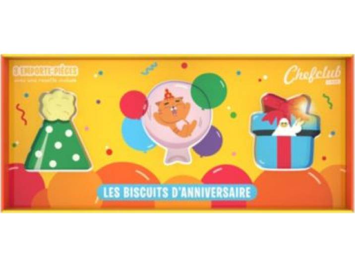 Chefclub - Emporte Pièces Les Biscuits D'anniversaire
