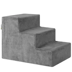 Haustiertreppe Timmy mit 3 Stufen - Grau