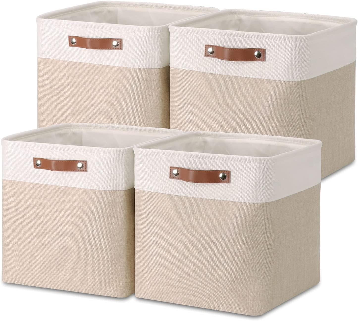 Dripio Set van 4 Opbergdozen voor Textiel, Vouwbaar, Solid
