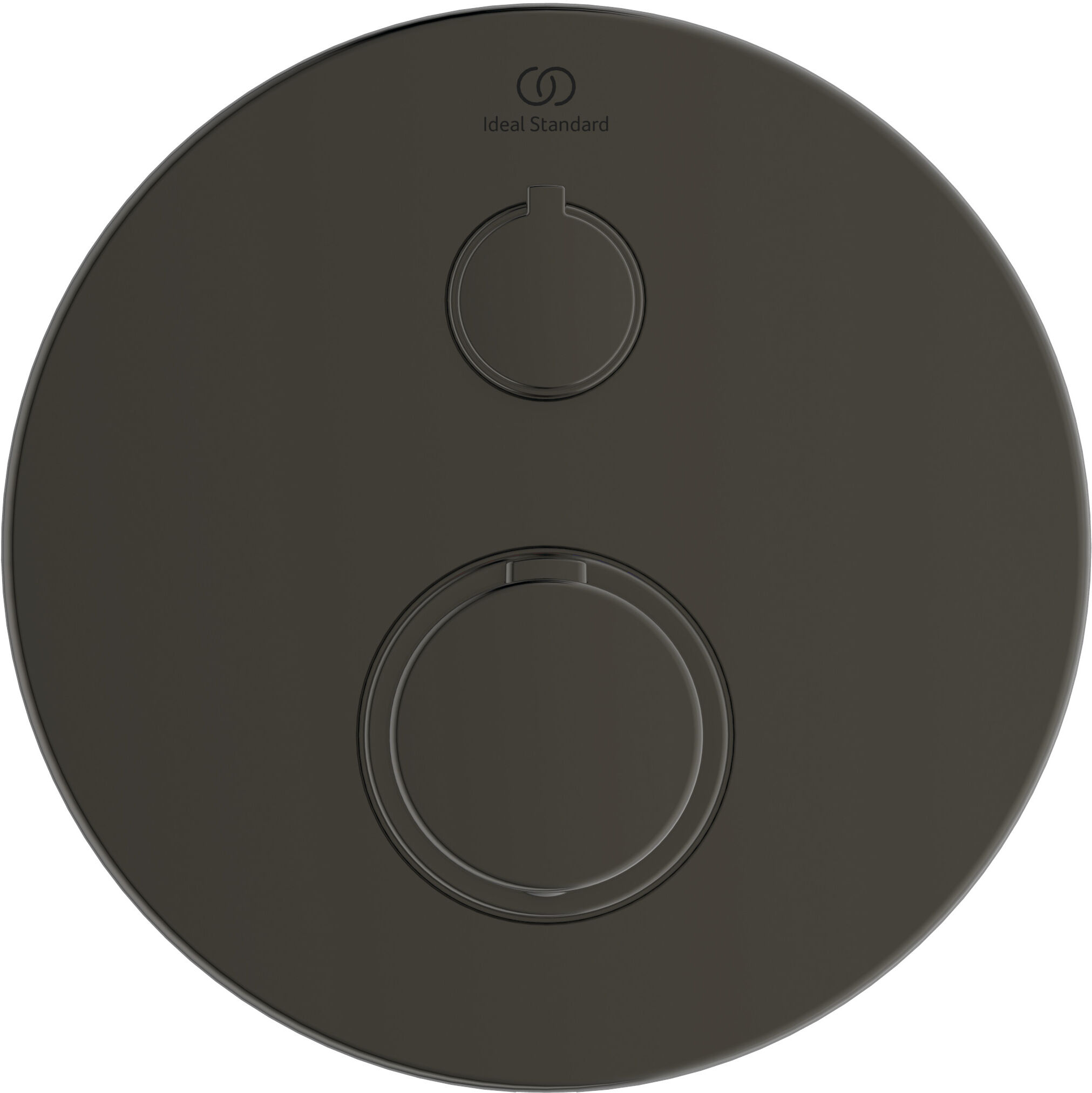 Ideal Standard T100 kit de finition A5813A5 pour thermostat simple encastrable, kit 2, Gris Magnétique
