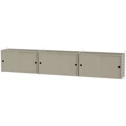 Sideboard wandhängend Weiß Beige