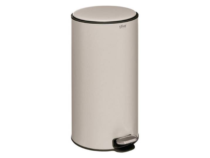 5five Simply Smart Mülleimer Metallmülleimer ARGILE DELTA mit Geruchsbeseitiger, 30 l