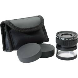 Ideal Tek M12102 Handlupe mit Messskala Vergrößerungsfaktor: 10 x Linsengröße: (Ø) 19 mm