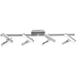 LED-Deckenleuchte, Stahl, 8flammig, drehbare Leuchtenköpfe, modernes Design