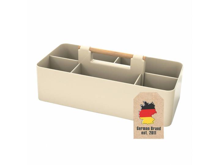 Intirilife Make UP Organizer 32/15.5/8 cm (Beige), Grün, Kunststoff, 15.5x8x32 cm, Ordnen & Aufbewahren, Deko- & Aufbewahrungsboxen, Organizer