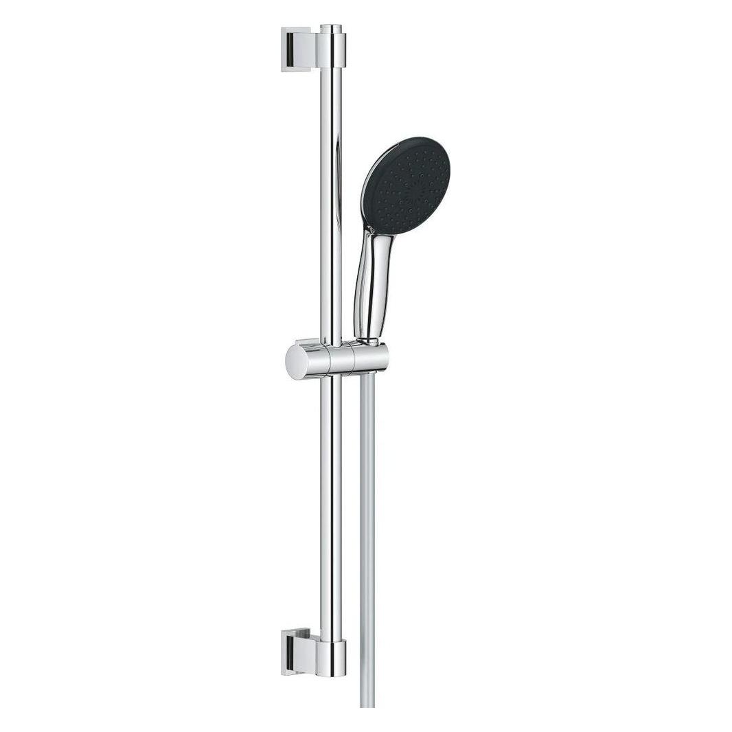 Grohe Vitalio Start 110 QuickFix Brausestangenset, kleben oder bohren, Länge 600mm, wassersparend, 3 Strah (26032001)