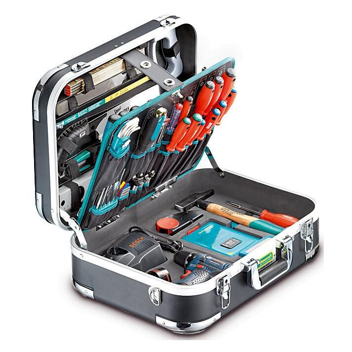 technocraft ABS-Werkzeugkoffer PRO CHROME WOOD (BOSCH), 116-tlg (116 Teile) (316738)
