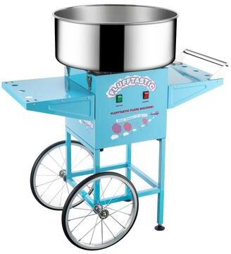 Great Northern Popcorn Flufftastic Cotton Candy Machine Floss Maker With Cart