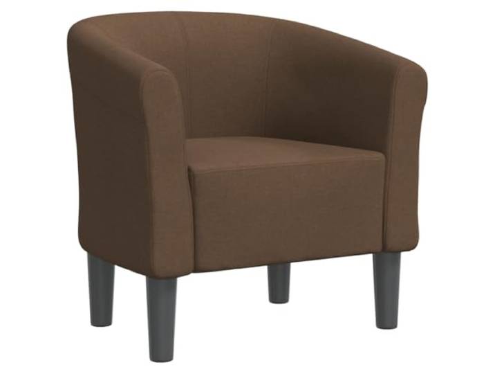Clubsessel Braun Stoff Sperrholz,Kiefernholz,gepolsterte Armlehnen,110 kg pro Sitzplatz,Lesen,Fernsehen