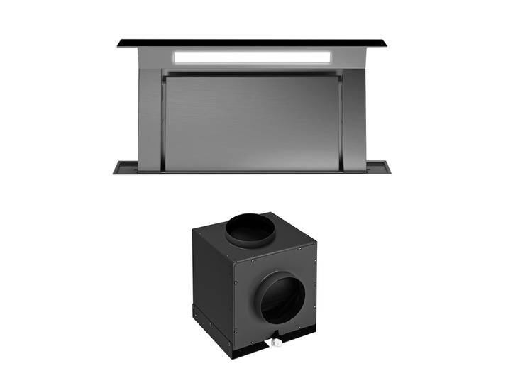 FALMEC hotte plan de travail aspirante DOWNDRAFT 1300 m3/h NOIR 90 cm