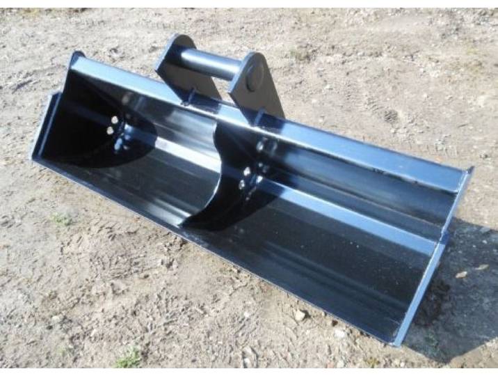 Baggerschaufel starr 120cm MS01 Aufnahme Radlader Minibagger Schaufel Schwarz