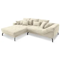 filippo Ecksofa Valentina Cord Beige