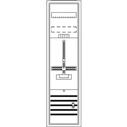 Striebel & John DA17GA - Komplettschrank, 1 Zählerplatz