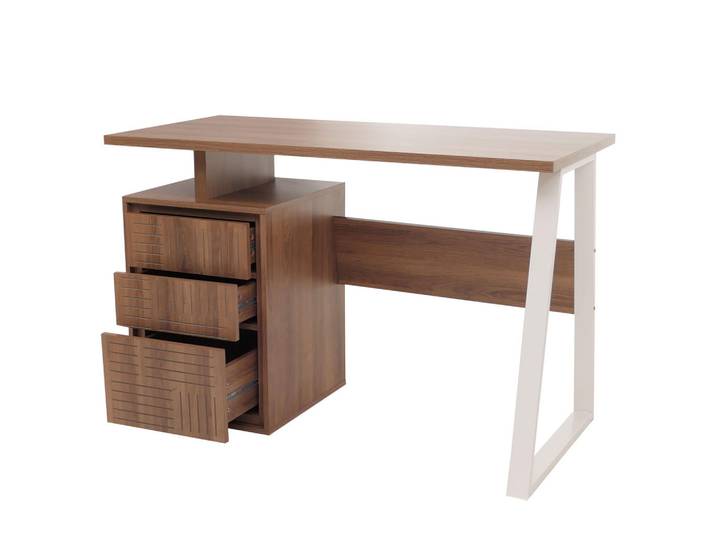 Jamb Schreibtisch quadratisch Braun, Holz, Quadratisch, 58x77x118 cm, Büromöbel, Schreibtische, Bürotische