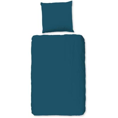 Bettwäsche "Pure uni", blau (petrol), B/L: 200cm x 200cm, 1 Stk., 2 Stk., Microfaser, B/L: 80cm x 80cm & 80cm x 80cm, 3 Stk., Microfaser, Obermaterial: 100% Polyester, PURE LUXURY COLLECTION, Bettwäsche, Bettwäsche, Mikrofaser, Pflegeleicht, Weich,...