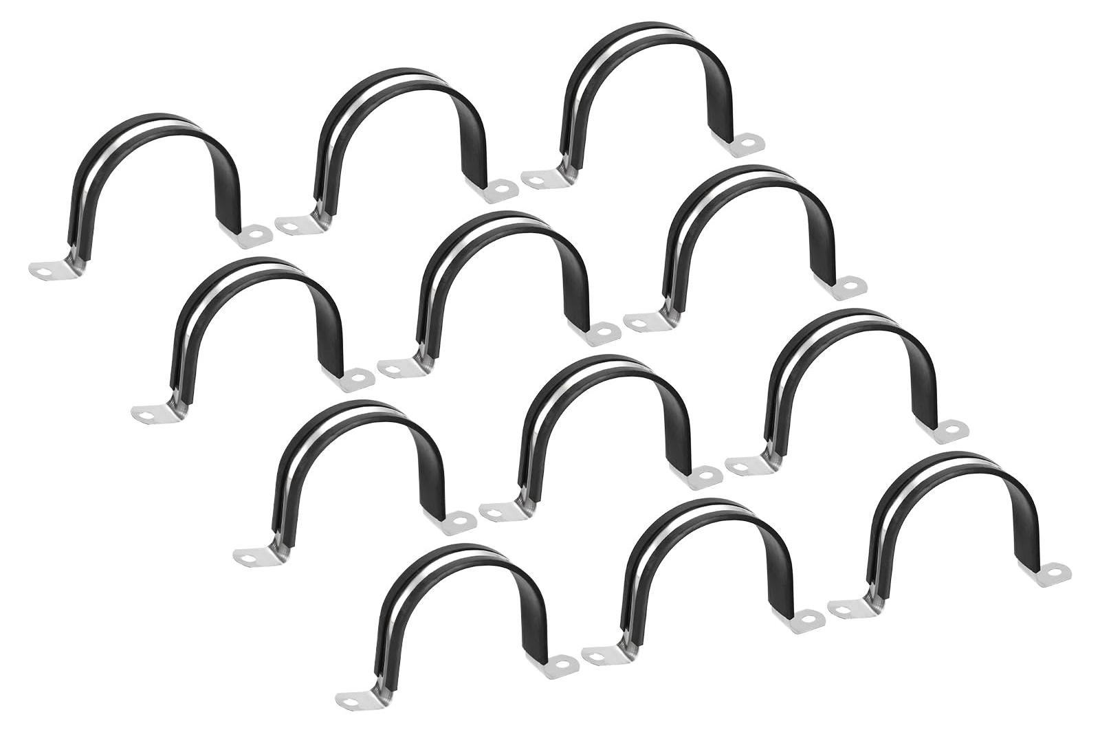 Dripio Verpakking van 22 U-vormige kabelbinders van 60 mm, roestvrij staal 304