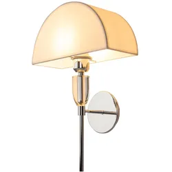 Wandlampe Wandleuchte Wohnzimmerlampe Schlafzimmerlampe Metall Chrom E27 Fassung