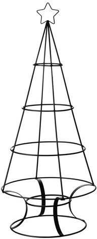 Metall-Weihnachtsbaum, schwarz, 82,5 cm