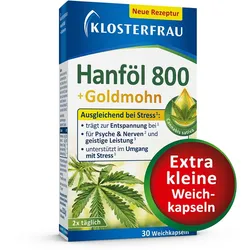 KLOSTERFRAU Hanföl 800 mg+Goldmohn Weichkapseln 30 St