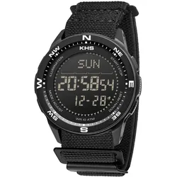 KHS RECD.DFB Herrenuhr Digital Recon DC Neocarb® Diverflex® Schwarz