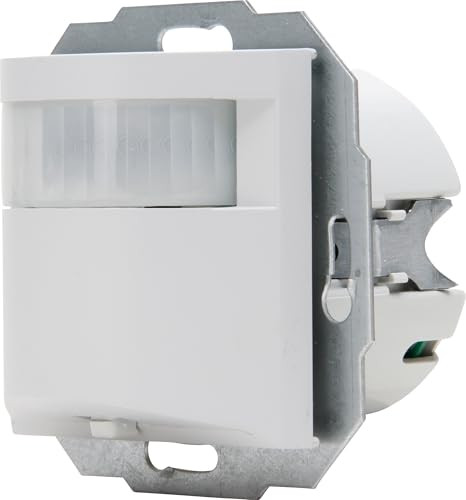 Kopp INFRAcontrol 180° infrarood bewegingsmelder, 2-draads apparaat, mat grijs, 55 x 55 mm