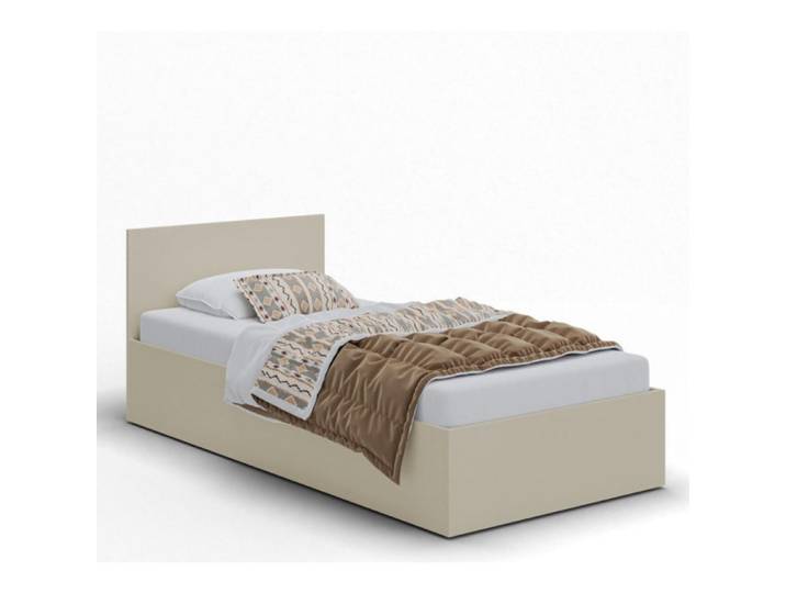 Sepro Meble Bett Kaschmir Aldo Einzelbett 90x200 cm, Beige, Schlafzimmer, Betten