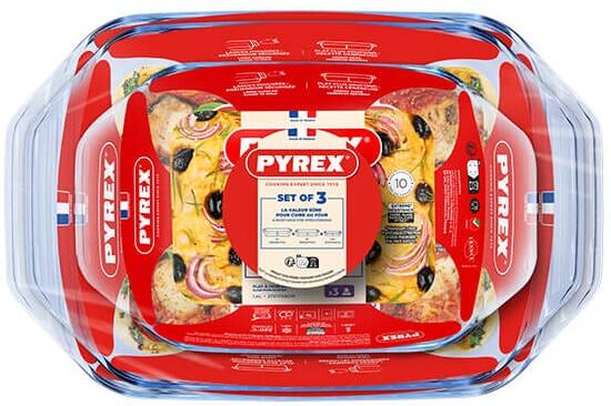 Pyrex 3 Piece Roaster Set