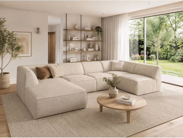 Labett Wohnlandschaft MOVO – modulares Sofa mit modernem Design, Modulare Bauweise – freie Konfiguration des Aufbaus