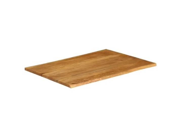 Tischplatte Massivholz Mango 100x80x2,5 cm für Rand Robuste Ausführung, rustikales Aussehen, leicht zu reinigen, universell kombinierbar mit Standfüßen, einzigartige Maserung