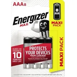 Energizer Batterie Max Alkaline AAA/Micro/LR03 8 St./Pack.