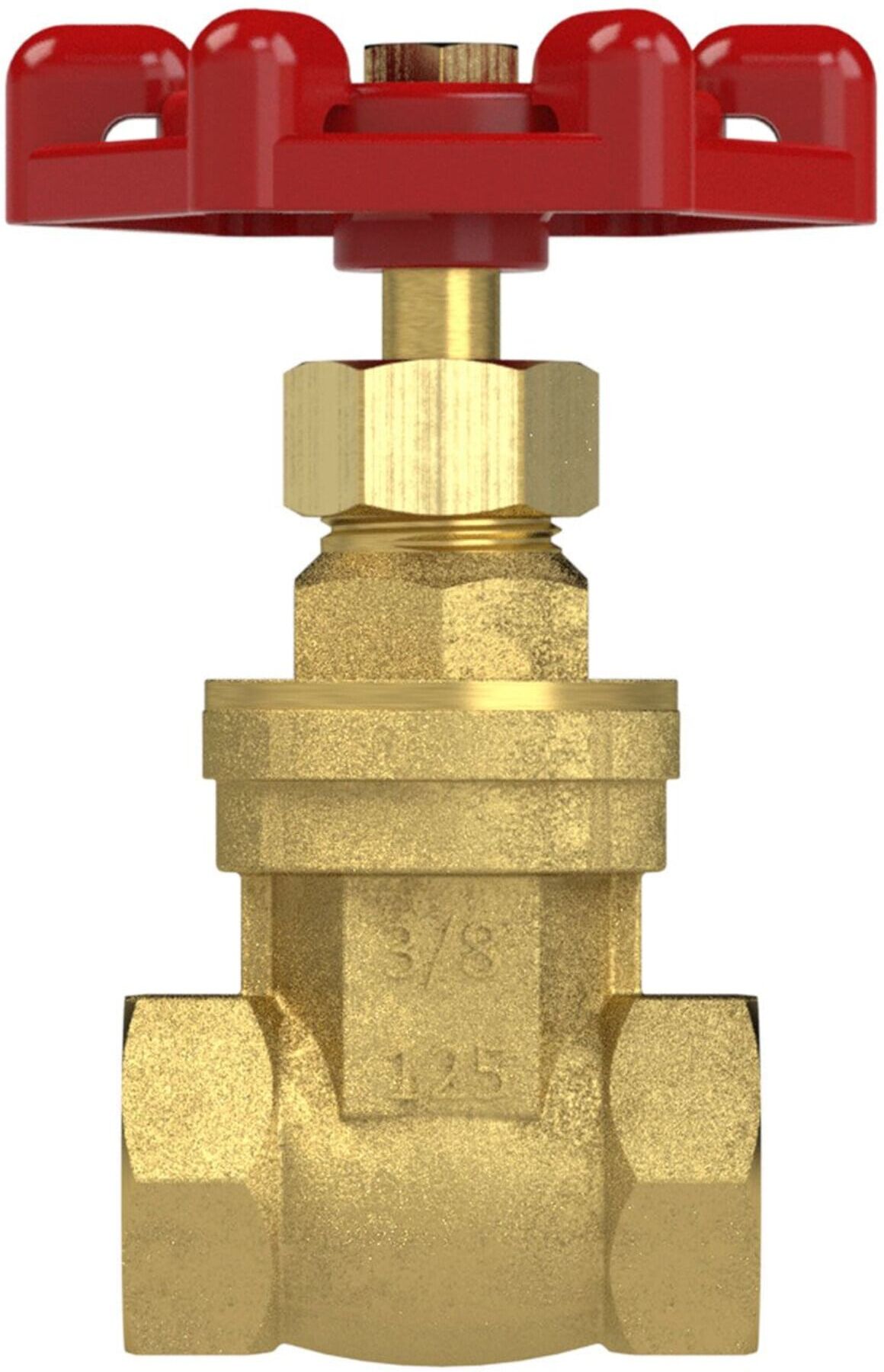 Riegler Muffen-Absperrschieber, ohne Spindelhub, Messing, G 3, DN 70 (250.41)