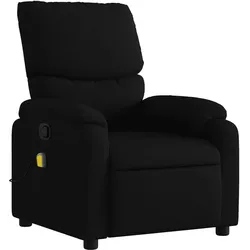 vidaXL Massage-Relaxsessel, schwarzer Stoff