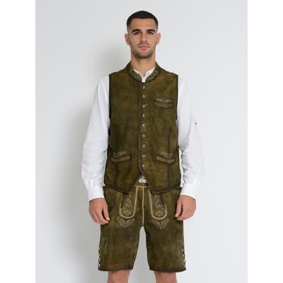 Trachtenweste JCC "31023206", Herren, Gr. 50, braun, Obermaterial: 100% Ziegenleder. Futter: 100% Polyester, Westen