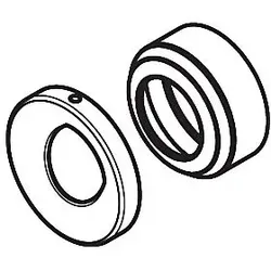 hansgrohe Rosette Axor Massaud Waschtisch- 98650000 mischer chrom