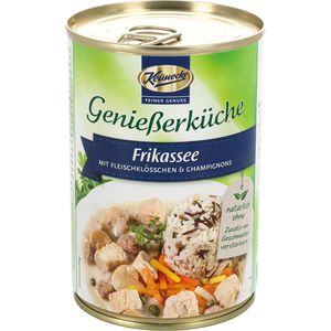 Keunecke Fertiggericht Genießerküche Frikassee, mit Fleischklößchen & Champignons, 400 g
