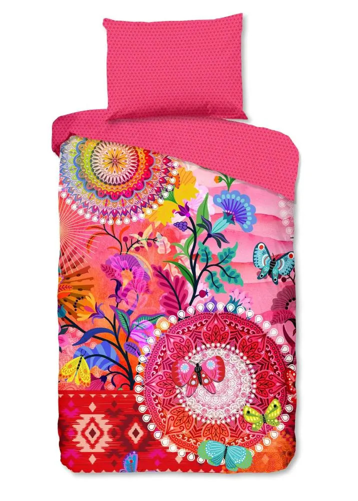 HIP Dekbedovertrek Giselah Multi 140 x 200 cm 100% Katoen