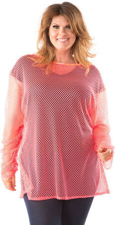 Netzshirt, neonpink