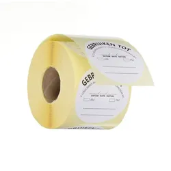Hendi 100x Lebensmittelsicherheit-Aufkleber,mehrfach verwendbar,leicht entfernbar,„VERWENDEN VOR“,Weiß,⌀50mm