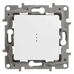 Legrand 664710 Wechselschalter beleuchtbar (SL), Zu bestücken mit LED-Aggregat, Ultraweiß