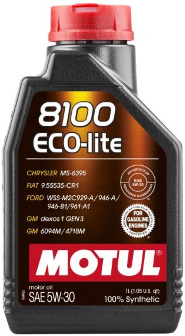 Moottoriöljy Motul 108212 8100 Eco-Lite 5w30 1l