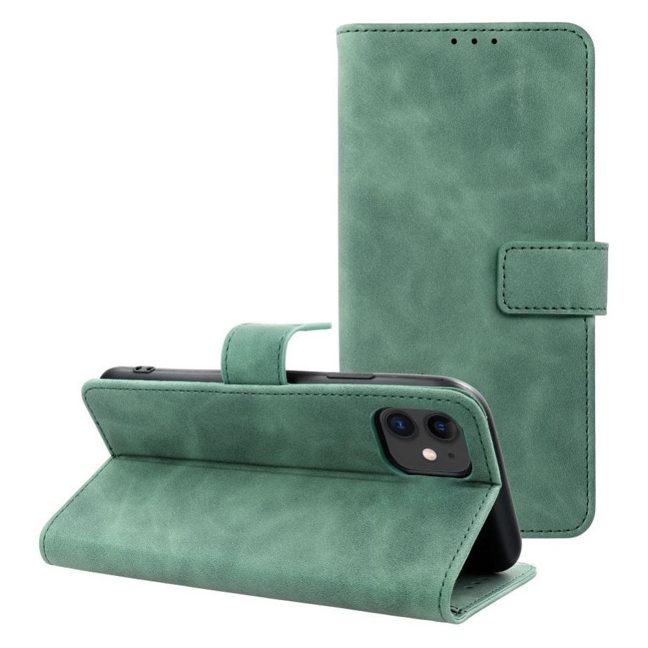 OEM Rückwandabdeckung TENDER Book Case für IPHONE 12 / 12 Pro grün (Apple iPhone 12, Apple iPhone 12 Pro) (41312195)