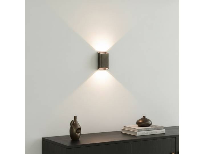 Wandlamp Diaz S donker brons Artdelight - WL DIAZ-S DAB