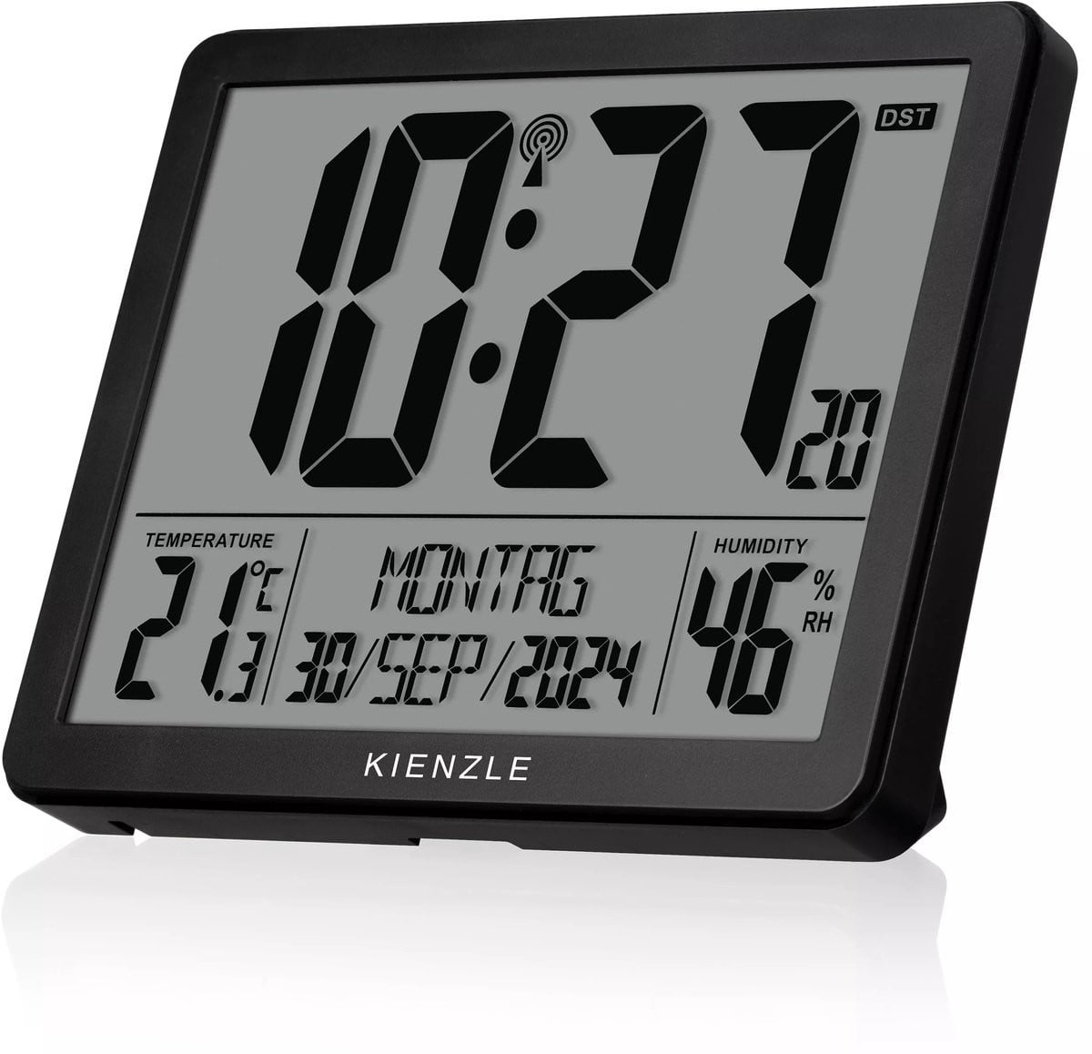 Bresser Kienzle Digitale Wekker XXL met DCF - Zwart