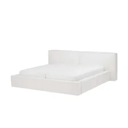 Höffner Selection Polsterbett mit Bettkasten Liora , creme , Maße (cm): B: 240 H: 85